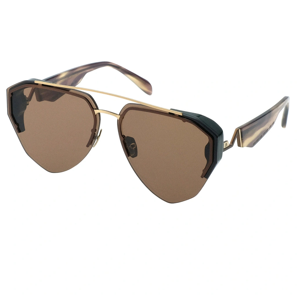 MYTH Greece MYTHPUNK heart shaped sunglasses coffee lens double bridge thick frame with Morse code patterns on the temple with adjustable nose pad